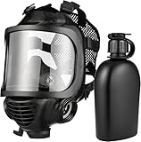 MIRA SAFETY M Certified CBRN Full Face Gas Mask Reusable Respirator Professional Grade (CM-6M Mask WITH Drinking System), 2 Piece Set