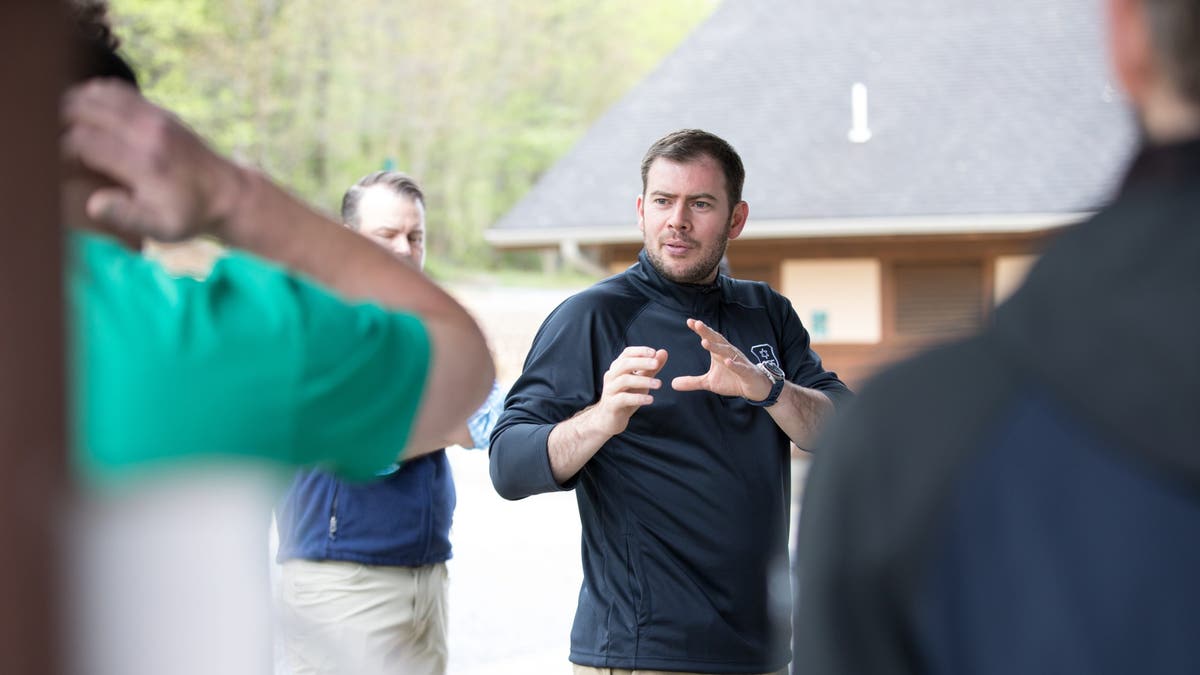 Community Security Service CEO Richard Priem teaches a course on security at the CSS 2024 annual retreat.