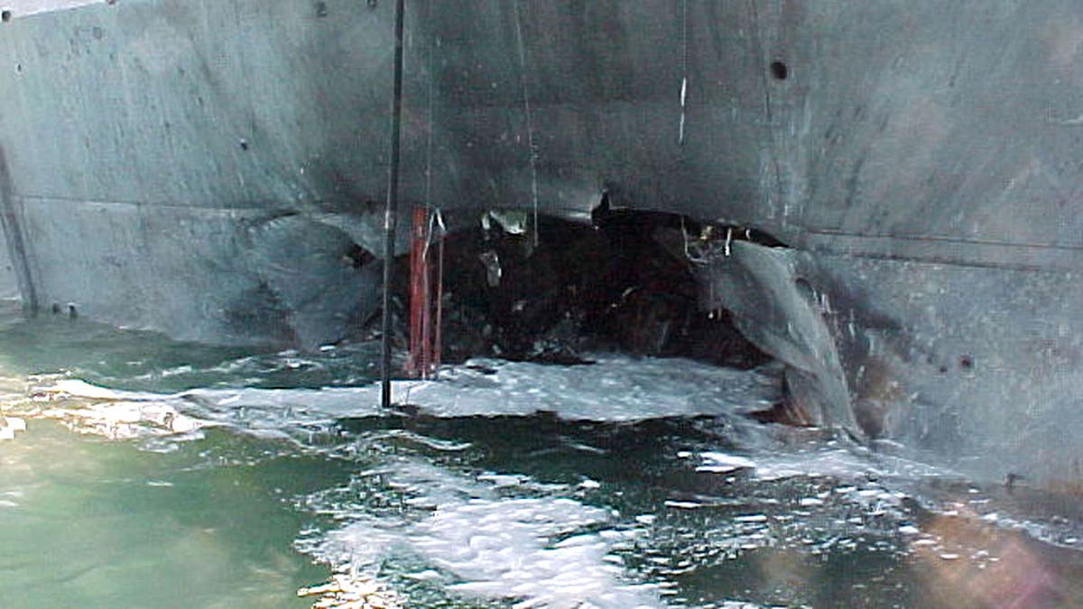 USS Cole after Yemen attack