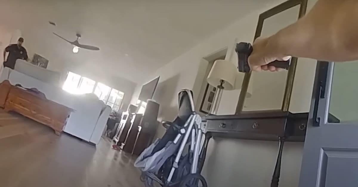 VIDEO: Bodycam Shows Officers Confronting Armed Home Invasion Suspects, One Officer Shot