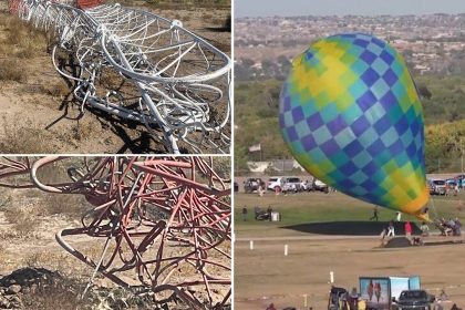 Hot air balloon strike, collapse of New Mexico radio tower caught on camera during popular festival