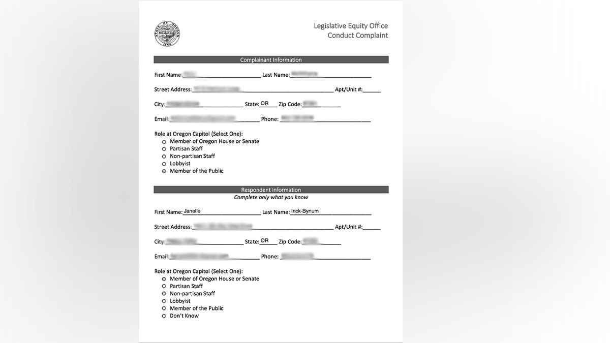 The July 2024 complaint accuses Janelle Bynum of a "willful coverup of a sexual assault of a minor volunteer who worked for her during the 2022 cycle."