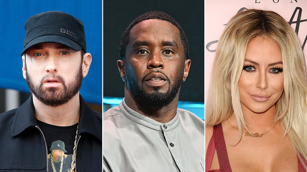 Eminem, Aubrey O'Day and Diddy