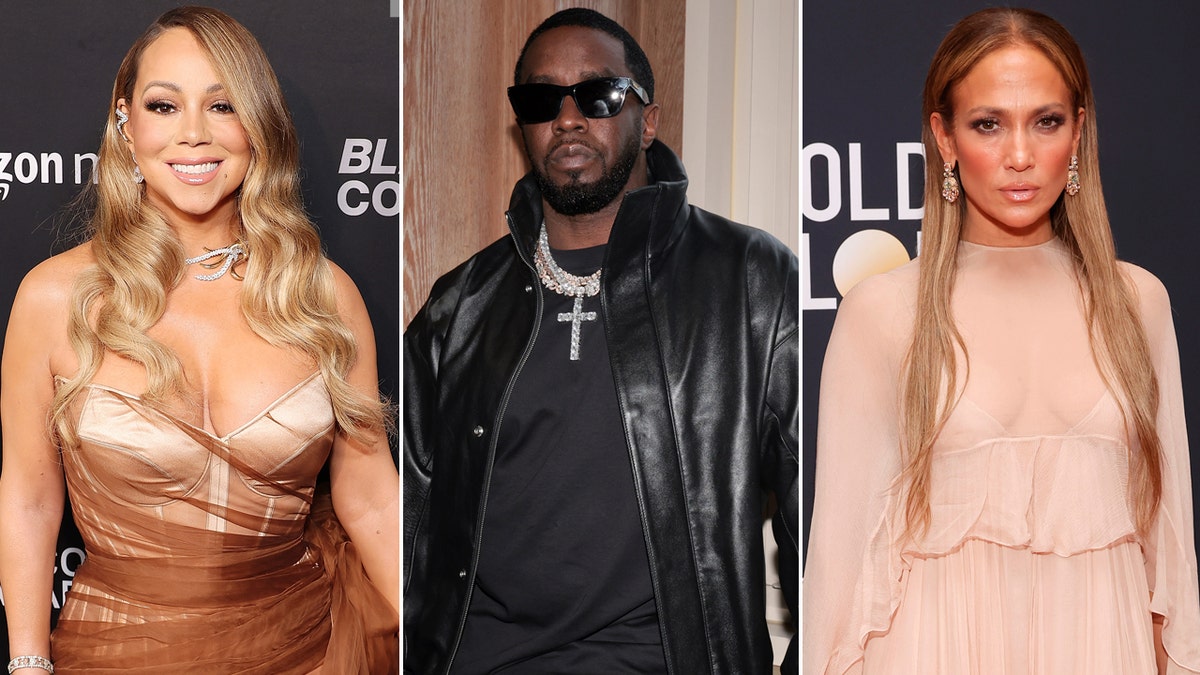 Mariah Carey, Sean "Diddy" Combs and Jennifer Lopez three-way split.