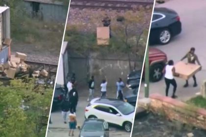 Mob of up to 30 looters, some armed, ransack freight train in Chicago