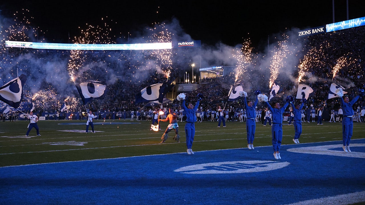 BYU cheerleading coach ‘lost consciousness’ after being struck in head with water bottle, Utah fan arrested