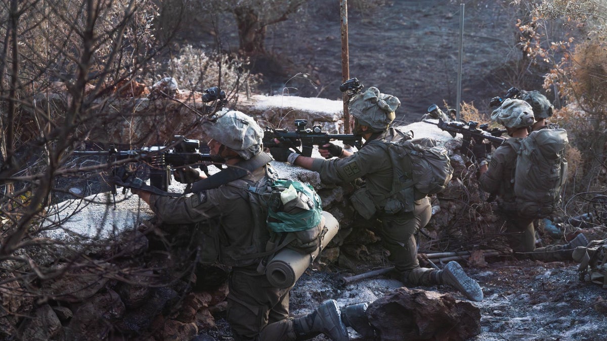 IDF troops fighting Hezbollah terrorists