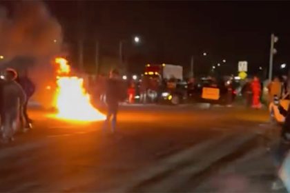 Fiery chaos at Florida intersection has sheriff’s office searching for dozens of suspects