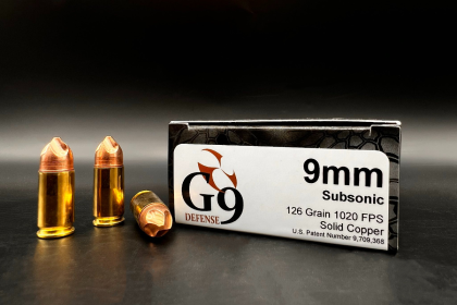 G9 Defense New 9mm 126-Grain Copper Subsonic Ammunition [FIRST LOOK]