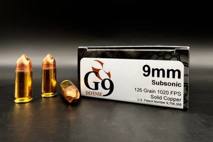 First Look: G9 Defense 9mm Copper Subsonic Ammo