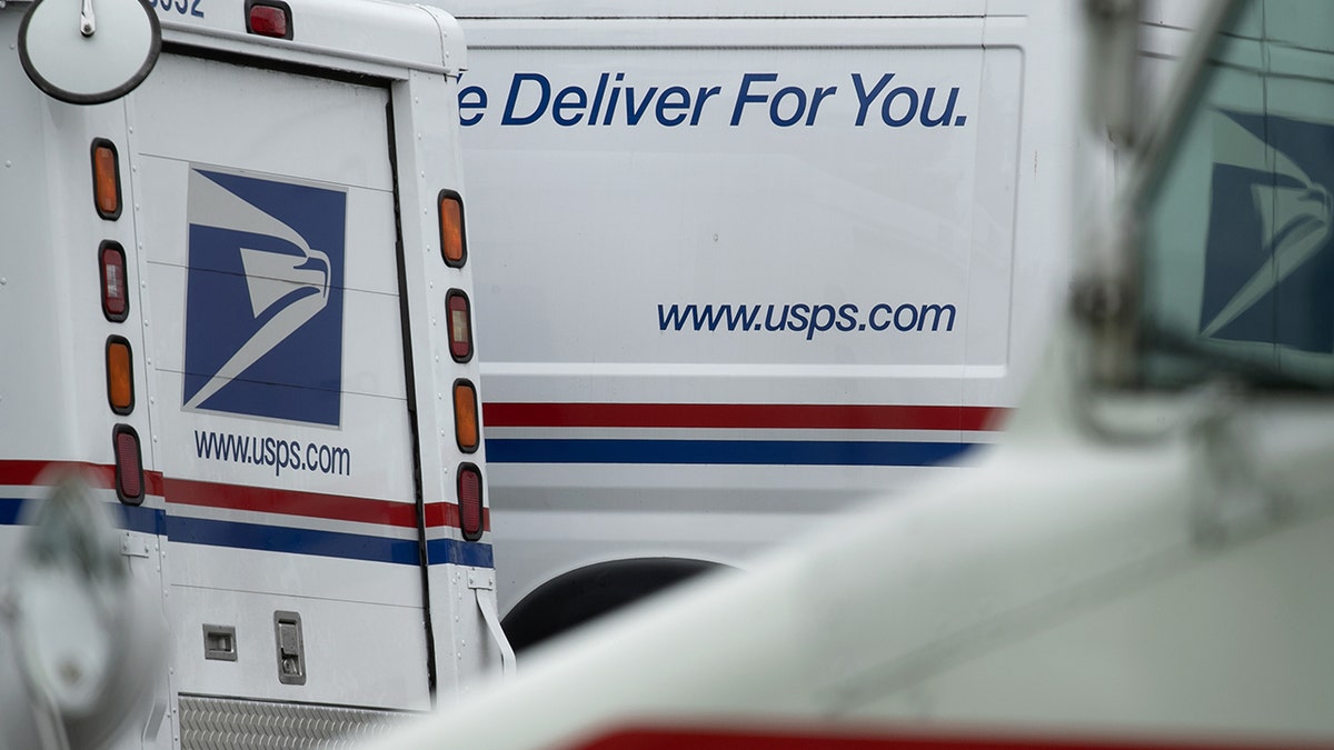 USPS mail trucks