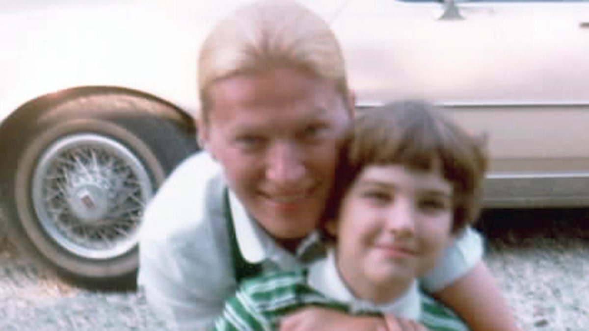 A close-up of Noreen Boyle embracing her son Collier