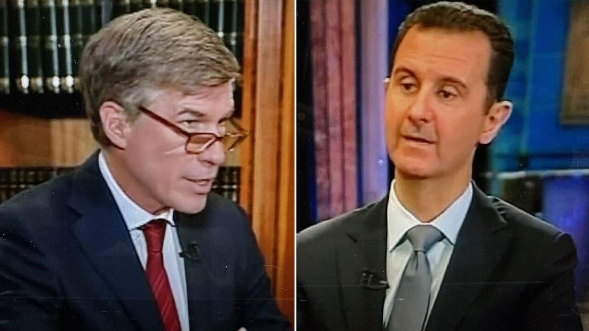 Greg Palkot in an exclusive interview with then President of Syria Bashar al-Assad in 2013.