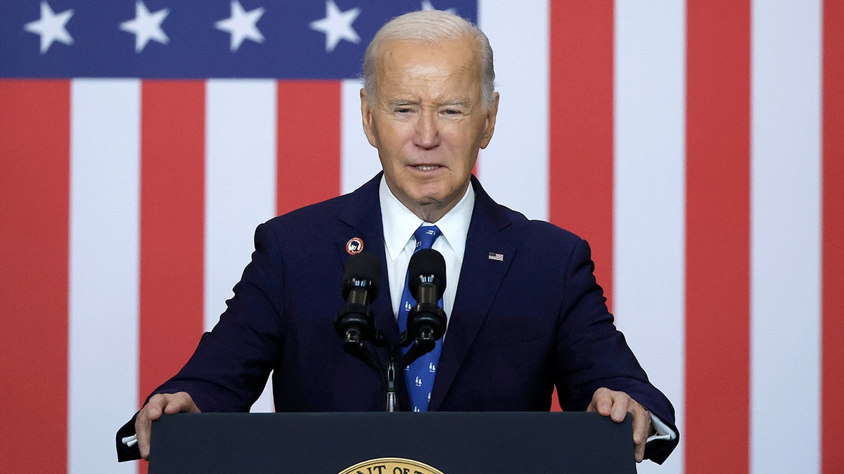 President Biden at podium