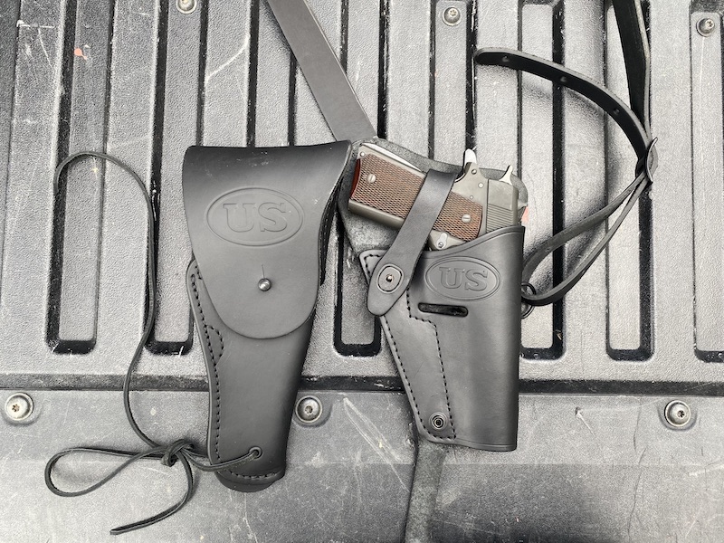 Classic 1911 Leather GI Holsters from 1791: M1916 and an M3 Tanker