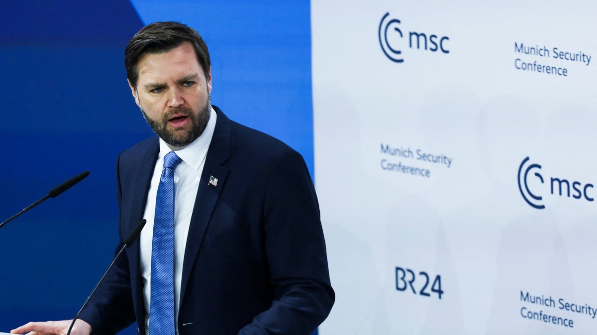 Vance speaks at the Munich security conference
