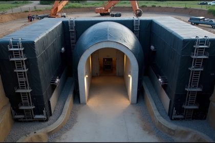 Nuclear BUNKER worth 0,000 | Installation Process by @AtlasSurvivalShelters