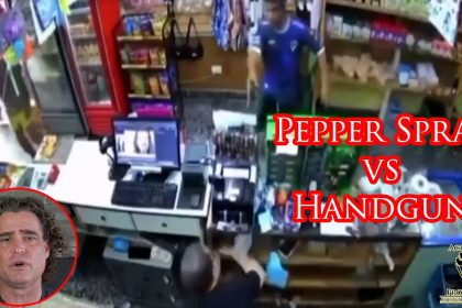 Fed Up Shop Owner Faces Determined Armed Robber