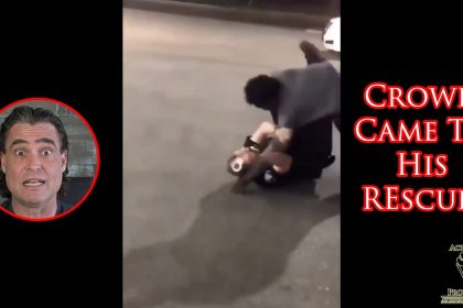 Perp Punching Cop Ends Up Taking A Beating From The Crowd!