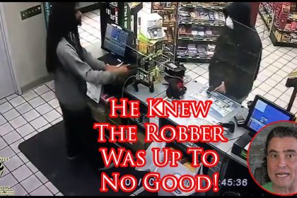 Clerk Sees Armed Robber Ahead of Time, Gets Prepared