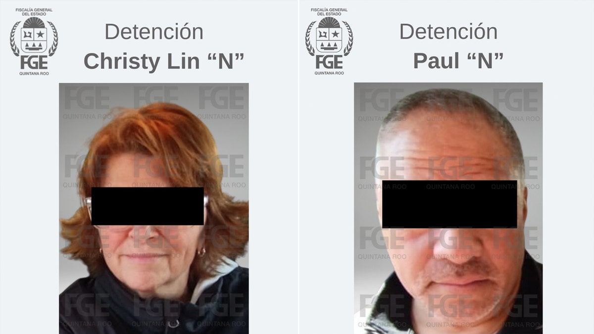 Christy and Paul Akeos' mugshots in Mexico