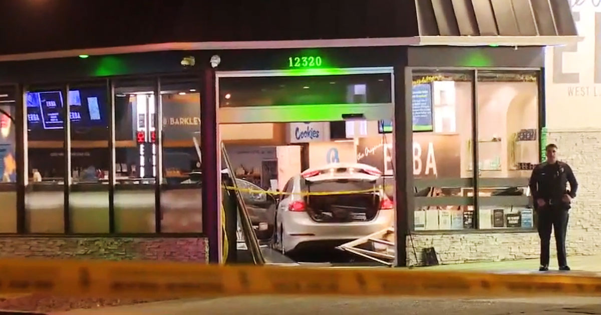 Security Guard Shoots and Kills Burglary Suspect Who Crashed Car Into West LA Dispensary