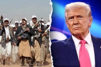 Chinese firm aiding Houthi attacks on US vessels, as airstrikes kill 74