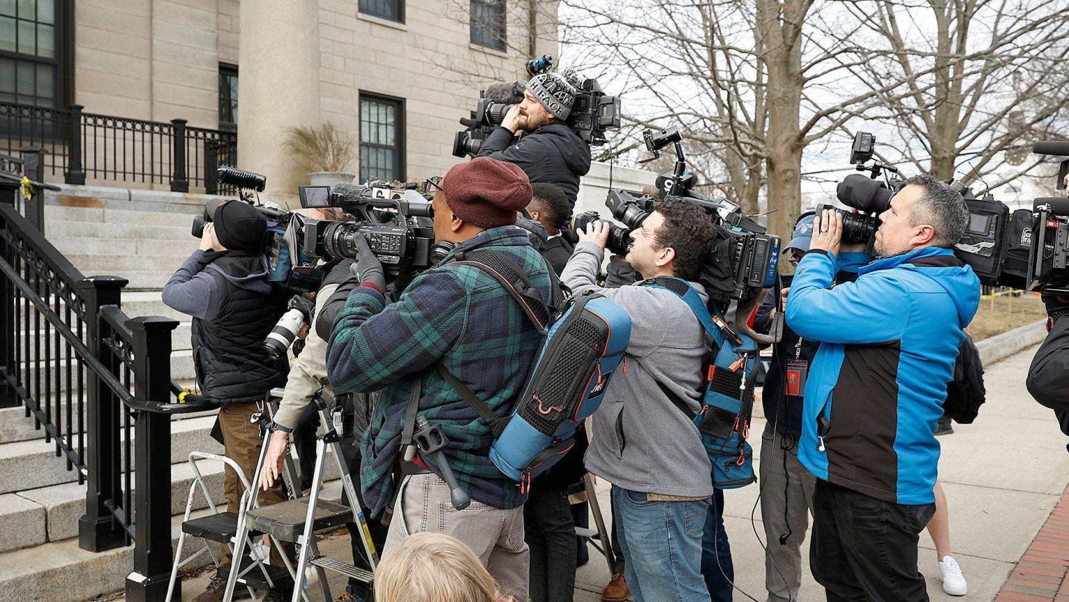 True crime reporters blocked outside courthouse where Karen Read is on trial file First Amendment lawsuit