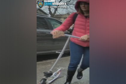 NYPD searches for scooter-riding suspect who left brick with swastika on Tesla Cybertruck in Jewish community
