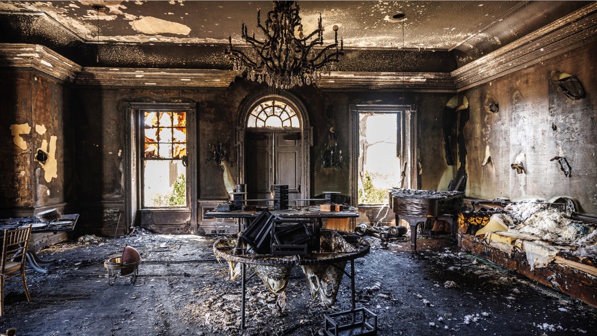 Fire aftermath at Pennsylvania Governor's Residence