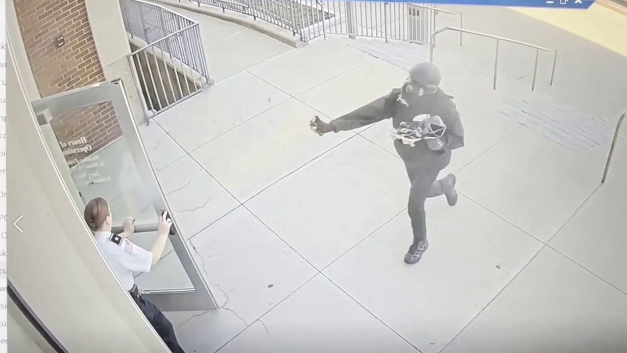 Massachusetts man in gas mask pepper sprays officers in courthouse near Boston, video shows