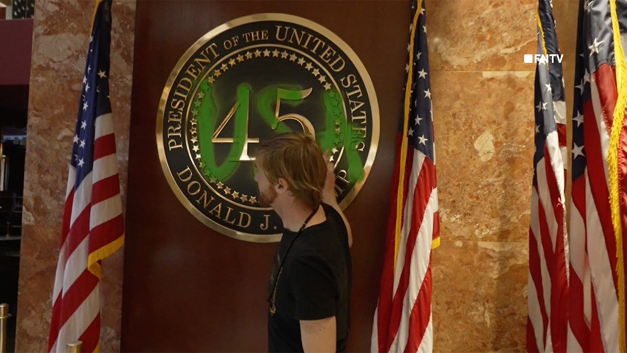 Climate activist vandalizes presidential insignia inside Trump Tower: ‘Ruining the planet for profit’