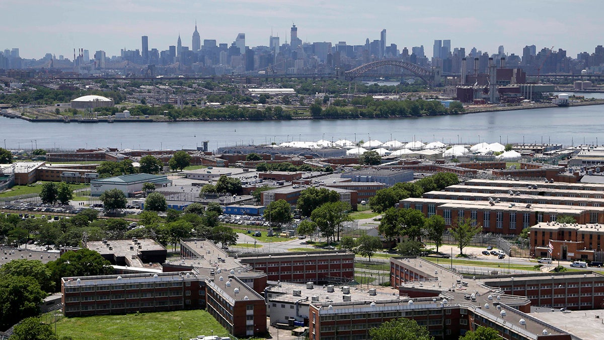 Rikers Island seen from air