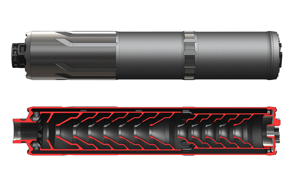3d printed suppressor cutaway CGS