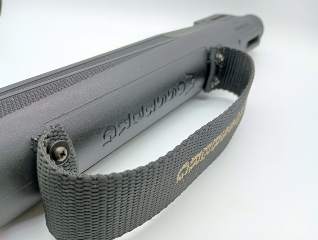 Mossberg outfits the 990 with the same strap found on the 590 Shockwave, giving shooters a firm handle on the gun.
