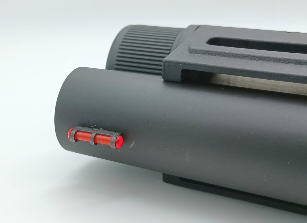 Even if you go without an optic, the gun’s fiber-optic pipping for the bead is plenty visible and all you need in close quarters.