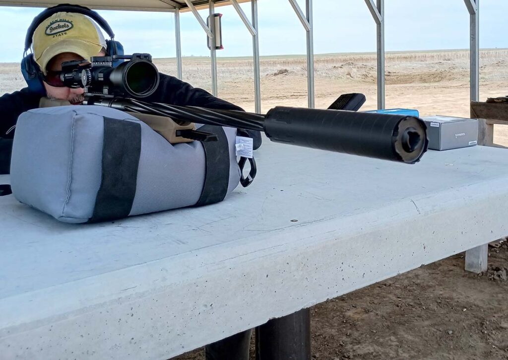 The can is long—7.7 inches, thus it excels on firearms generally shot from a supported position