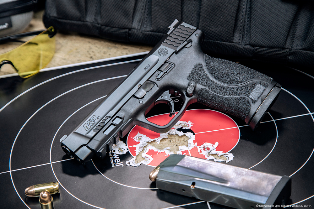 Smith & Wesson M&P 2.0 in .45 ACP.