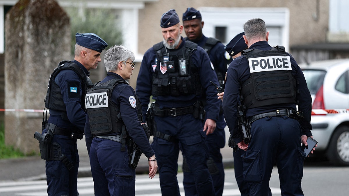 Police at scene of stabbing in France