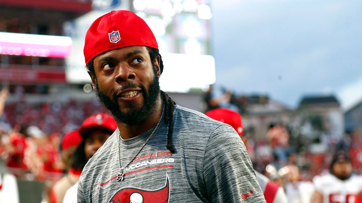 Richard Sherman with the Bucs