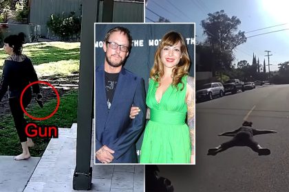 LAPD releases video of Weezer bassist’s wife holding gun before she was shot by police, arrested