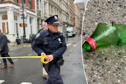 Young NYC woman stabbed in neck with glass shard while strolling around ritzy shopping hub