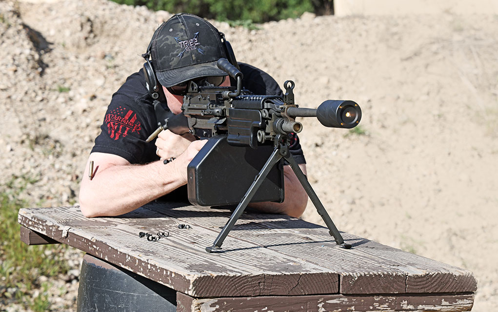 speed k 3d printed suppressor m249 belt fed