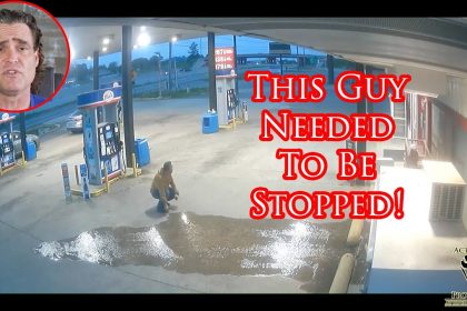 Clerk Has to Stop Unstable Man From Lighting Kerosene Pump On Fire!