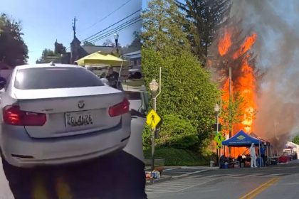 Woman arrested for driving into festival crowd hours after explosion rocked same event
