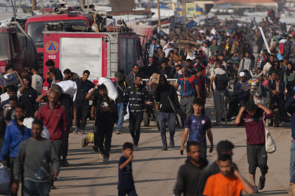 Tensions rise as Israel strongly denies firing on Palestinians at Gaza humanitarian site