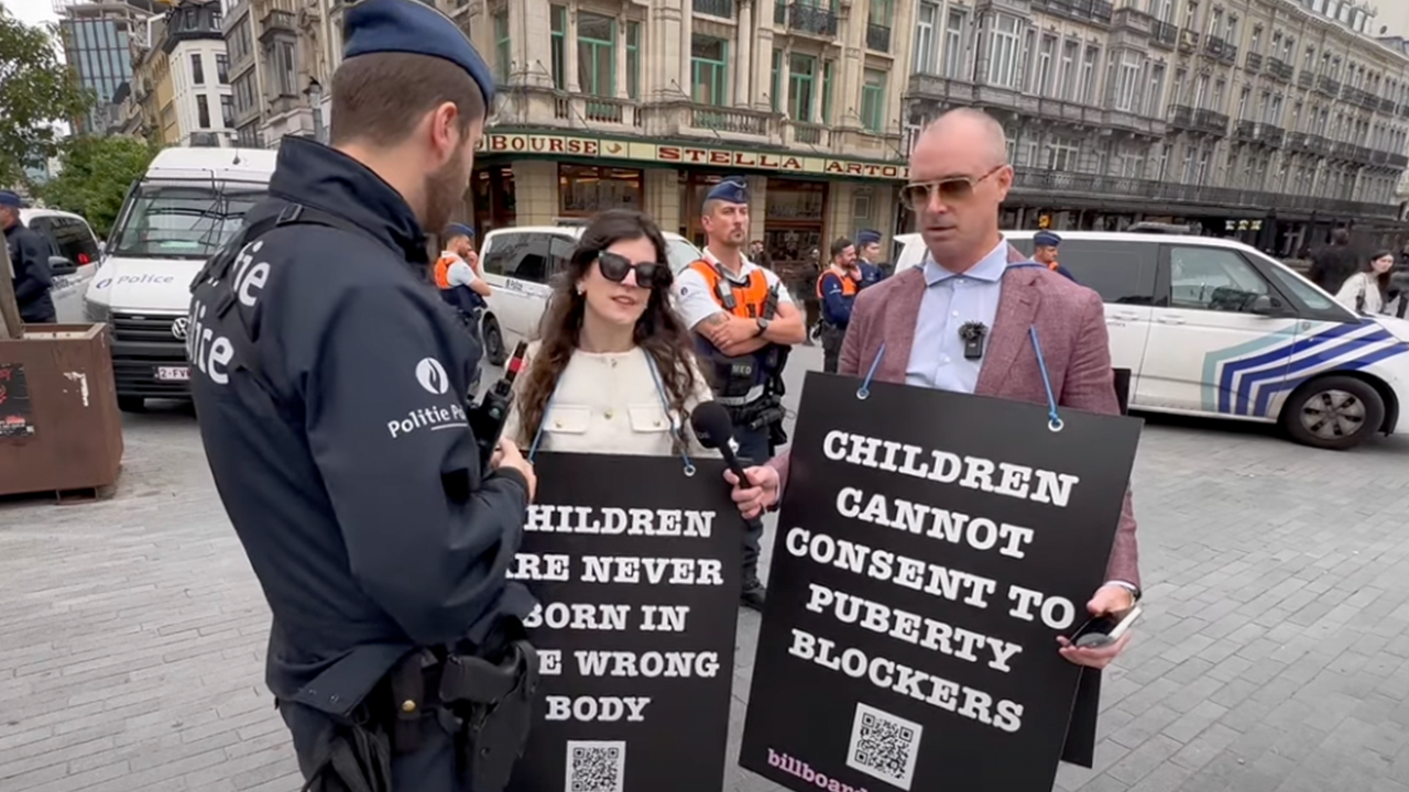 ‘Billboard Chris’ sounds off after arrest in ‘most woke city’ for opposing transgender treatments for kids