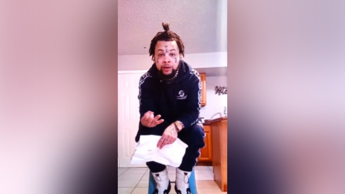 antoine massey instagram video blue sweatsuit