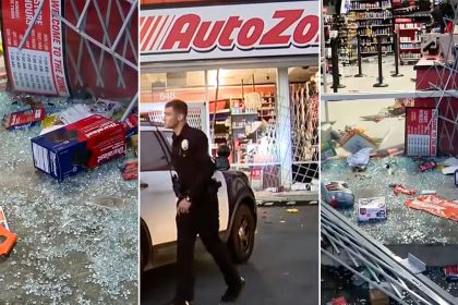 Over 100 looters ransack AutoZone in possible LA street takeover