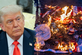 Trump’s renewed calls to jail American flag burners clashes with court precedent